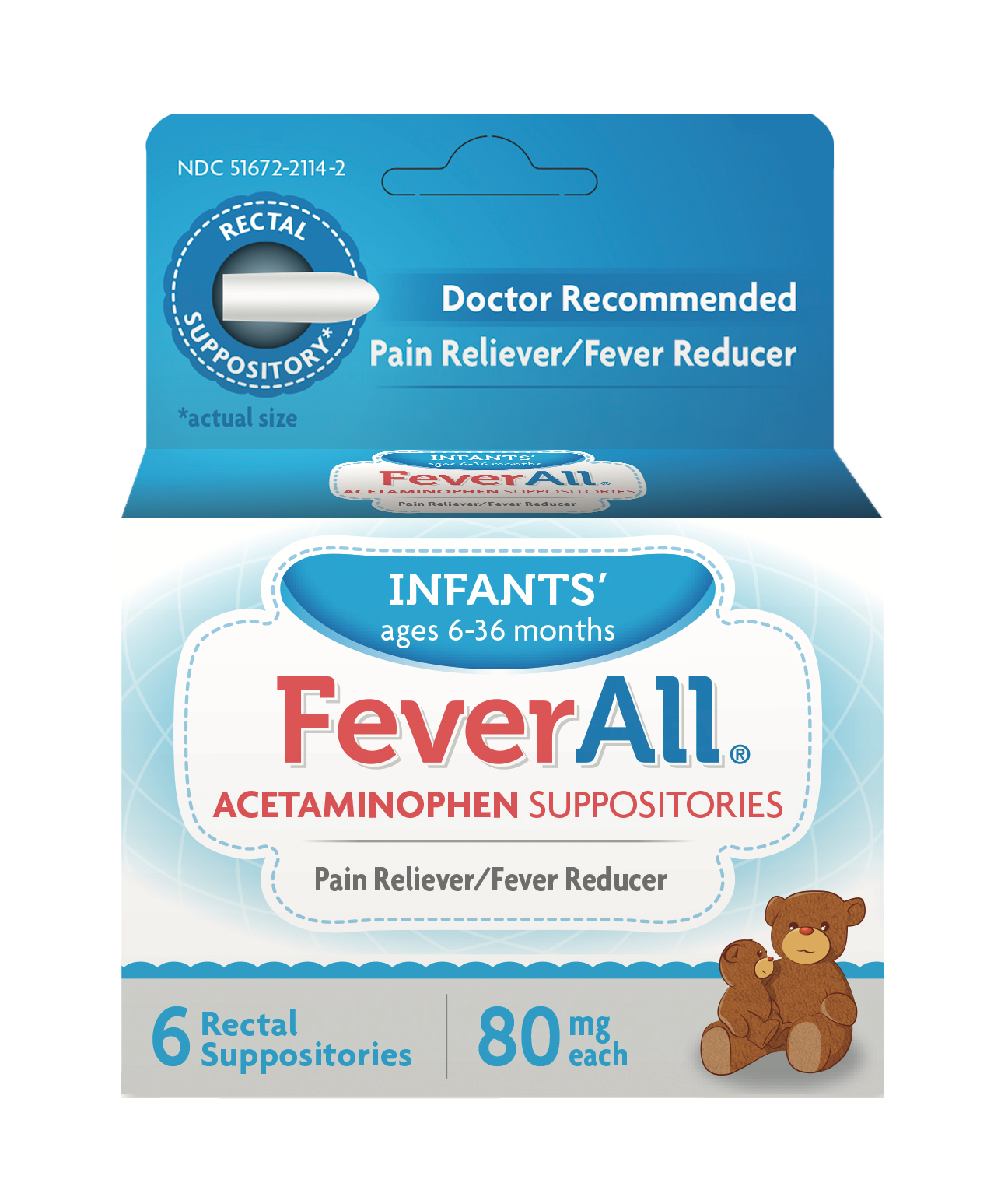 Feverall Acetaminophen Suppositories